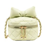 Women's Artificial Leather Solid Color Fashion Soft Surface Square Zipper Crossbody Bag sku image 3