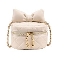 Women's Artificial Leather Solid Color Fashion Soft Surface Square Zipper Crossbody Bag sku image 1