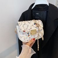 Female Summer 2022 New Fashion Sequined Small Square Chain Messenger Bag main image 4
