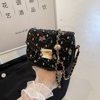Female Summer 2022 New Fashion Sequined Small Square Chain Messenger Bag main image 1