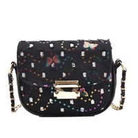 Female Summer 2022 New Fashion Sequined Small Square Chain Messenger Bag sku image 3