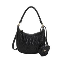 New Style Two-in-one Solid Color Small Bag Pendant Shoulder Handbag main image 4