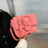 2022 Summer New Style Solid Color Shoulder Messenger Small Square Bag sku image 3