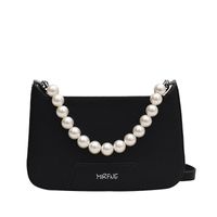 Women 2022 New Fashion Pearl Chain Portable Shoulder Messenger Bag sku image 3