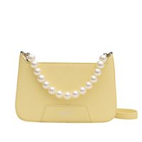 Women 2022 New Fashion Pearl Chain Portable Shoulder Messenger Bag sku image 1