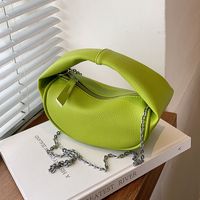 Artificial Leather Solid Color Fashion Soft Surface Square Zipper Crossbody Bag main image 1