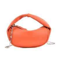 Artificial Leather Solid Color Fashion Soft Surface Square Zipper Crossbody Bag sku image 5