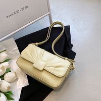 2022 Summer New Style Solid Color Shoulder Underarm Small Square Bag main image 3