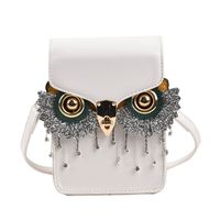 Summer 2022 New Style Owl Shape Tassel Messenger Small Square Bag sku image 1