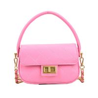 Summer 2022 New Rhombus Chain Solid Color Crossbody Bag sku image 4