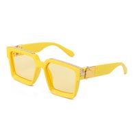 Fashion Diamond Big Square Frame Sunglasses Wholesale Nihaojewelry sku image 6
