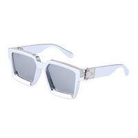Fashion Diamond Big Square Frame Sunglasses Wholesale Nihaojewelry sku image 12
