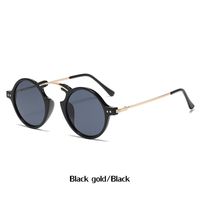 Simple Style Solid Color Pc Round Frame Full Frame Men's Sunglasses sku image 2