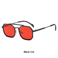 Retro-doppelstrahl-polygonrahmen-sonnenbrille Großhandel Nihaojewelry sku image 2