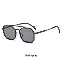 Retro-doppelstrahl-polygonrahmen-sonnenbrille Großhandel Nihaojewelry sku image 9