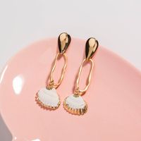 Ethnic Style Shell Alloy Plating Drop Earrings main image 3