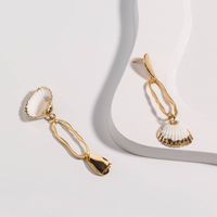 Ethnic Style Shell Alloy Plating Drop Earrings main image 7