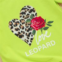 2022 Sommer Neue Rose Leopard Druck Herz-geformt Flounced Sleeve Top Und Leopard Druck Bogen Rock Anzug main image 6