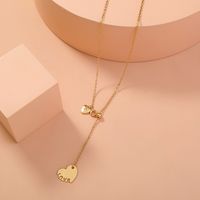 Fashion Letter Alloy Plating No Inlaid Necklace main image 4