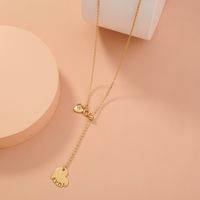 Fashion Letter Alloy Plating No Inlaid Necklace main image 3