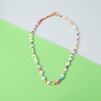 Wholesale Jewelry Sweet Multicolor Imitation Pearl Plastic Iron No Inlaid Necklace main image 4