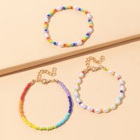 Fashion Beach Geometric Pearl Resin Beads Bracelets main image 3