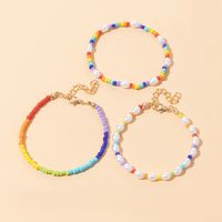 Fashion Beach Geometric Pearl Resin Beads Bracelets main image 5