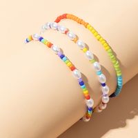 Fashion Beach Geometric Pearl Resin Beads Bracelets main image 2