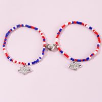 Fashion Romantic Heart Shape Glass Bracelets main image 3