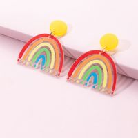 Women's Cute Fashion Rainbow Resin Earrings Drop Earrings 1 Piece main image 2