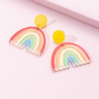 Women's Cute Fashion Rainbow Resin Earrings Drop Earrings 1 Piece main image 3