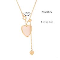 Style Simple Cœur Alliage Placage Coquille Collier main image 7