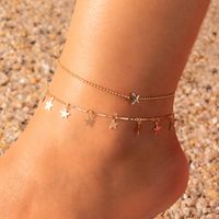 Women's Fashion Beach Star Heart Flowers Alloy Anklet Beads As Picture main image 2