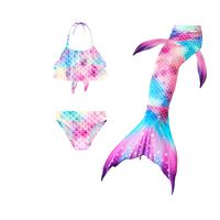New Style Cute Children's Mermaid Tail Swimsuit Three-piece Suit main image 9