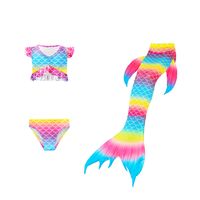 Traje De Baño De Cola De Sirena De Tres Colores Para Niños De Nuevo Estilo-traje De Una Pieza main image 8