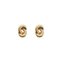 New Retro Style Spiral Metal Stud Earrings main image 5