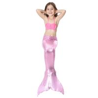 Cute New Style Children's Mermaid Tail Swimsuit Three-piece Suit main image 7