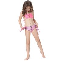 Cute New Style Children's Mermaid Tail Swimsuit Three-piece Suit main image 8