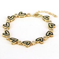 Fashion Heart Shape Copper Plating Zircon Bracelets sku image 4
