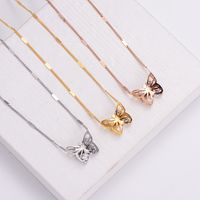 Stainless Steel 18K Gold Plated Fashion Diamond Butterfly Rhinestones main image 3