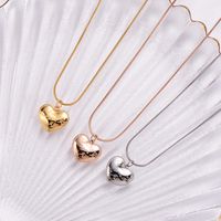 Stainless Steel Simple Style Carving Heart Shape No Inlaid main image 2
