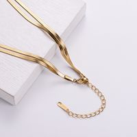 Women's Fashion Round Titanium Steel Necklace Plating Stainless Steel Necklaces main image 4
