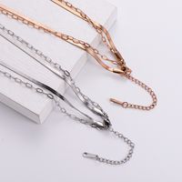 Women's Fashion Flower Stainless Steel Pendant Necklace Polishing Plating Stainless Steel Necklaces main image 5