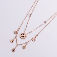 Women's Fashion Tree Stainless Steel Pendant Necklace Polishing Plating Stainless Steel Necklaces main image 5