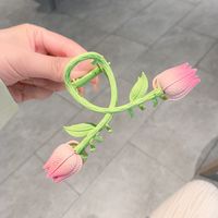 Summer Tulip New Sunflower Shaped Clip Hair Accessories Female sku image 7