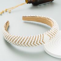Mode Neue Barocke Perle Strass Stirnband Weibliche Vintage Haar Zubehör sku image 4