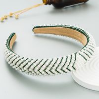 Mode Neue Barocke Perle Strass Stirnband Weibliche Vintage Haar Zubehör sku image 6