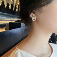 Women's Elegant Bow Knot Alloy Artificial Pearls Ear Studs Plating Stud Earrings main image 4