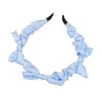 Fashion Simple Fabric Knotted Bow Women's Solid Color Hairpin Hair Accessories Headband main image 5