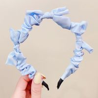 Fashion Simple Fabric Knotted Bow Women's Solid Color Hairpin Hair Accessories Headband sku image 2